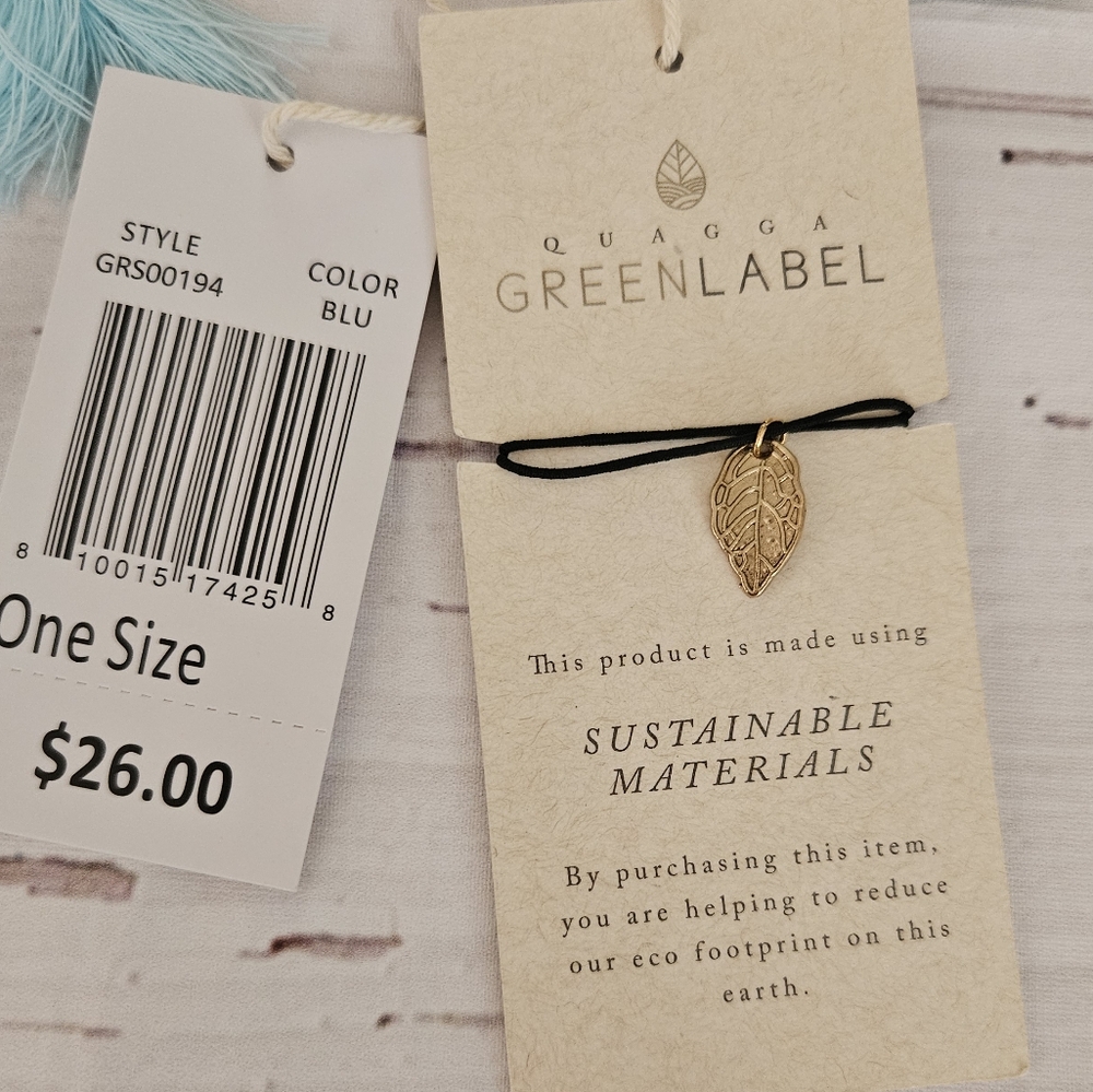 New Greenlabel Quagga Women's Blue Scarf - Picture 3 of 7